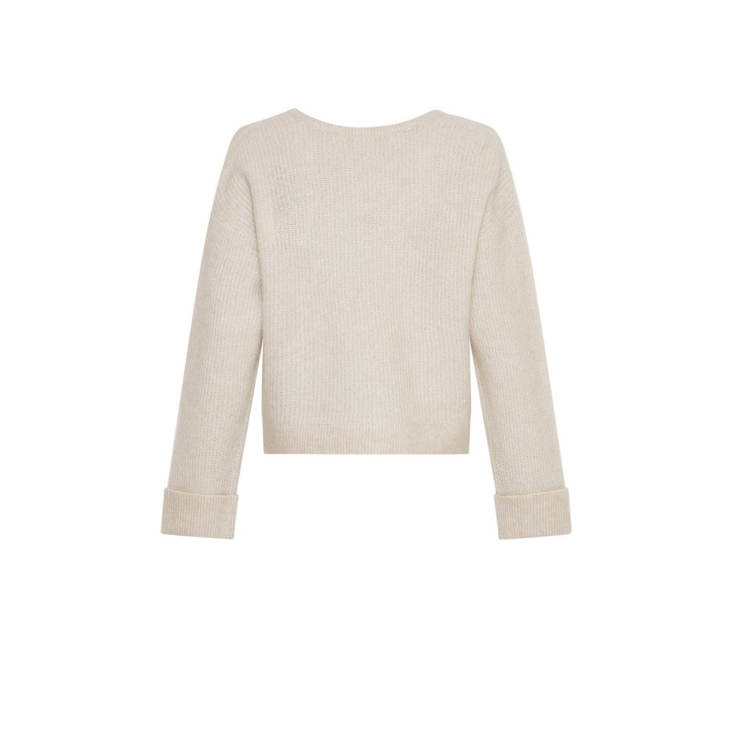MSCH Copenhagen wol gebreide trui beige