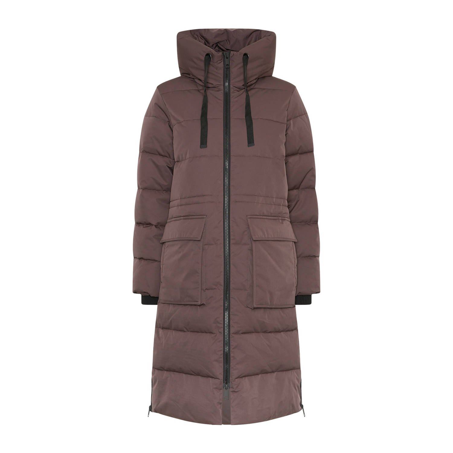 Moss copenhagen Paarse Gewatteerde Ritssluiting Jas voor Vrouwen Purple Dames