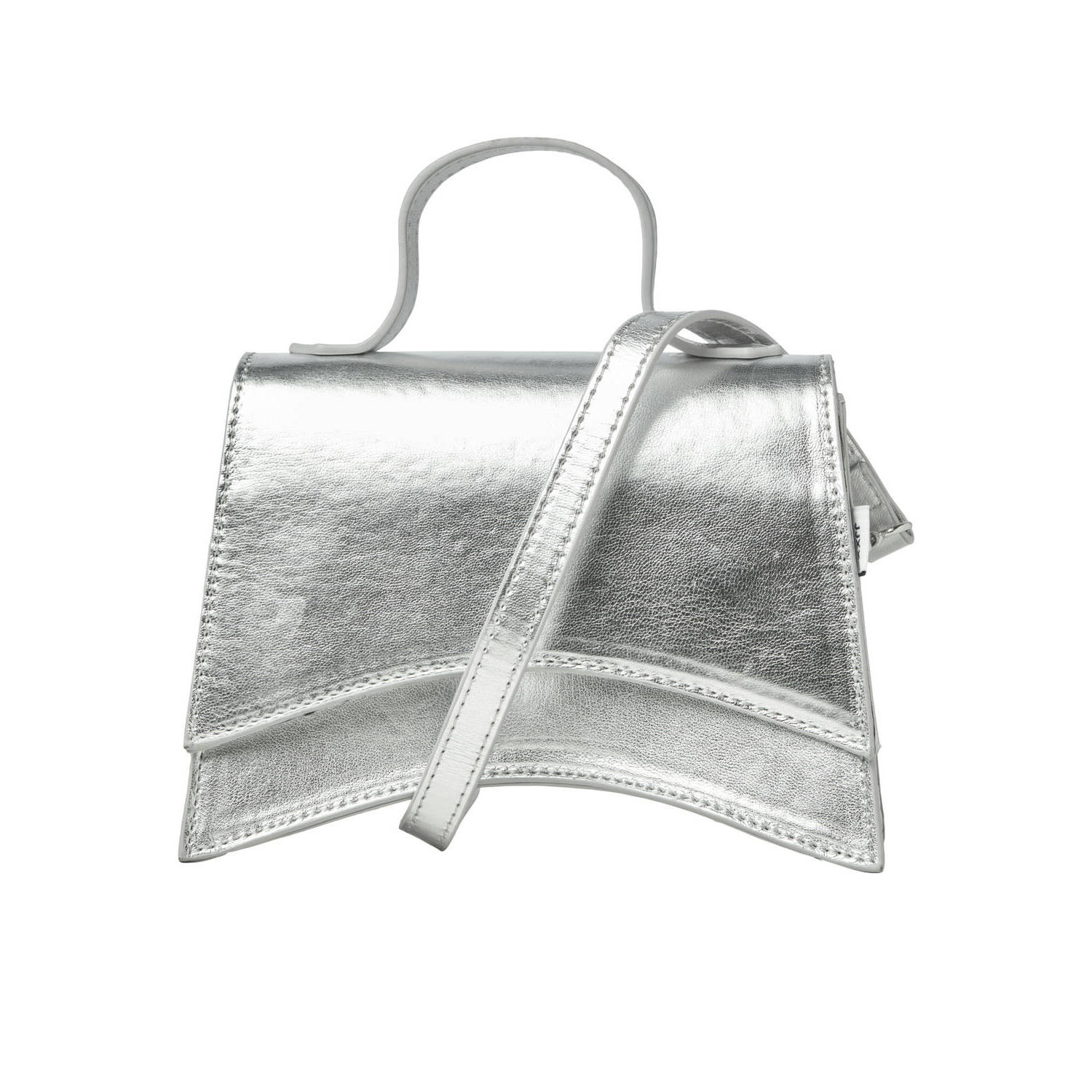 JJXX crossbody tas JXSANTAANA zilverkleurig
