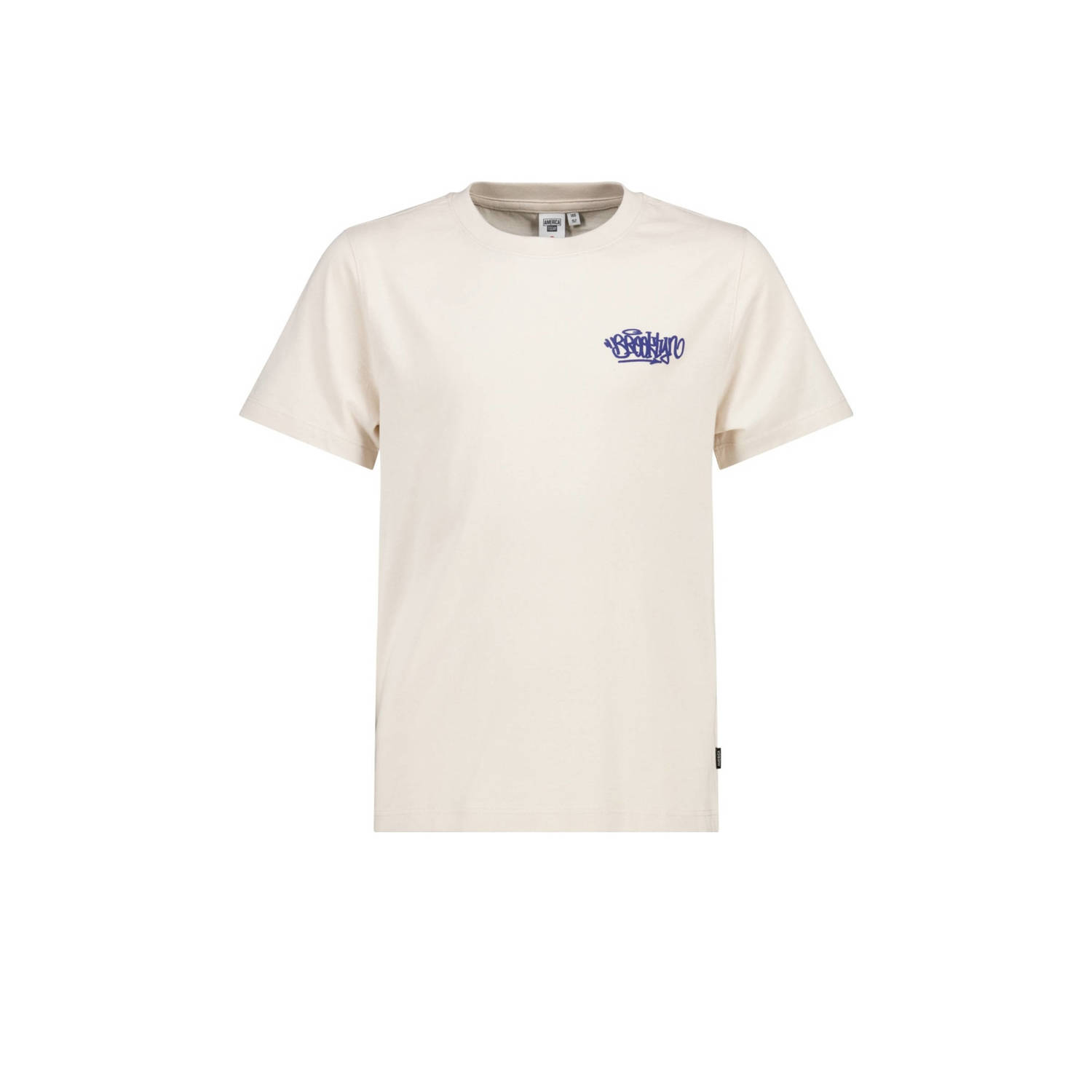 America Today T-shirt met backprint kit Ecru Jongens Katoen Ronde hals 122 128