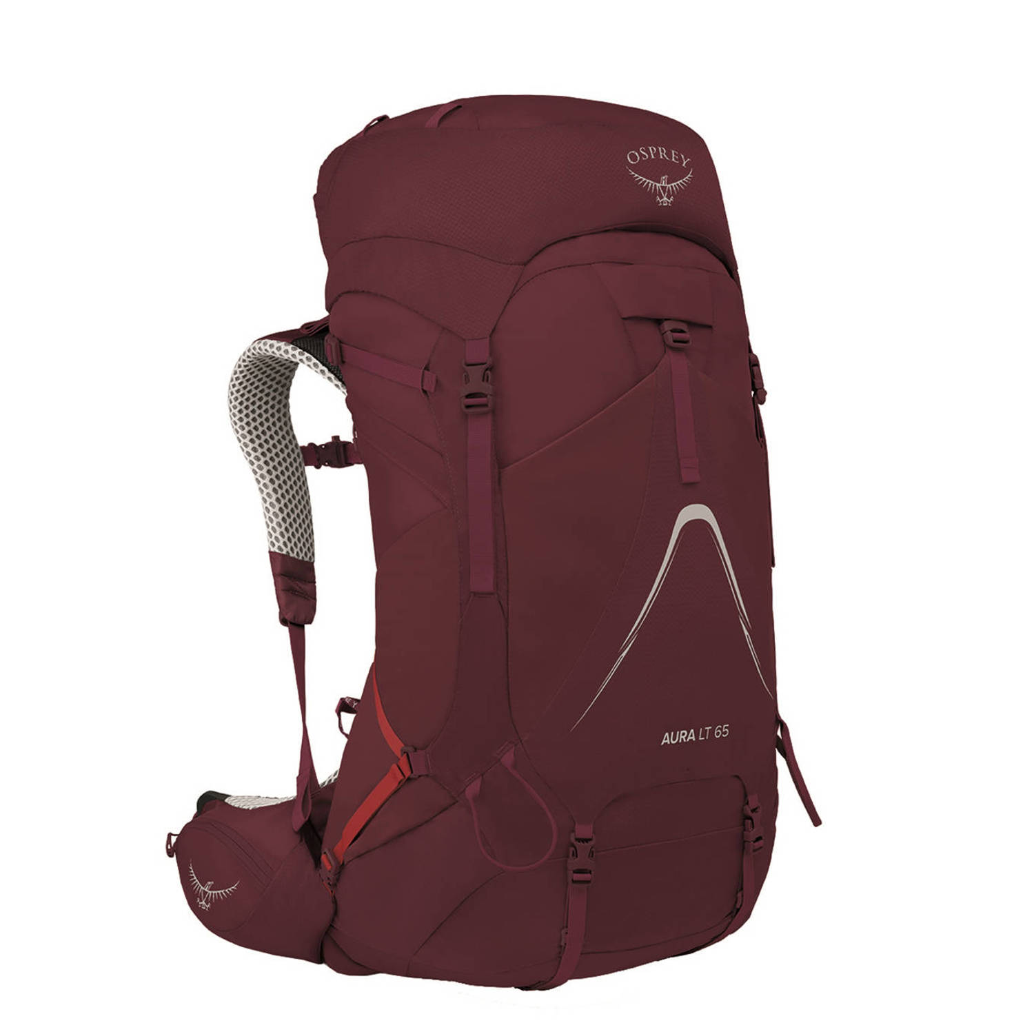 Osprey backpack Aura AG LT 65L WM L donkerrood