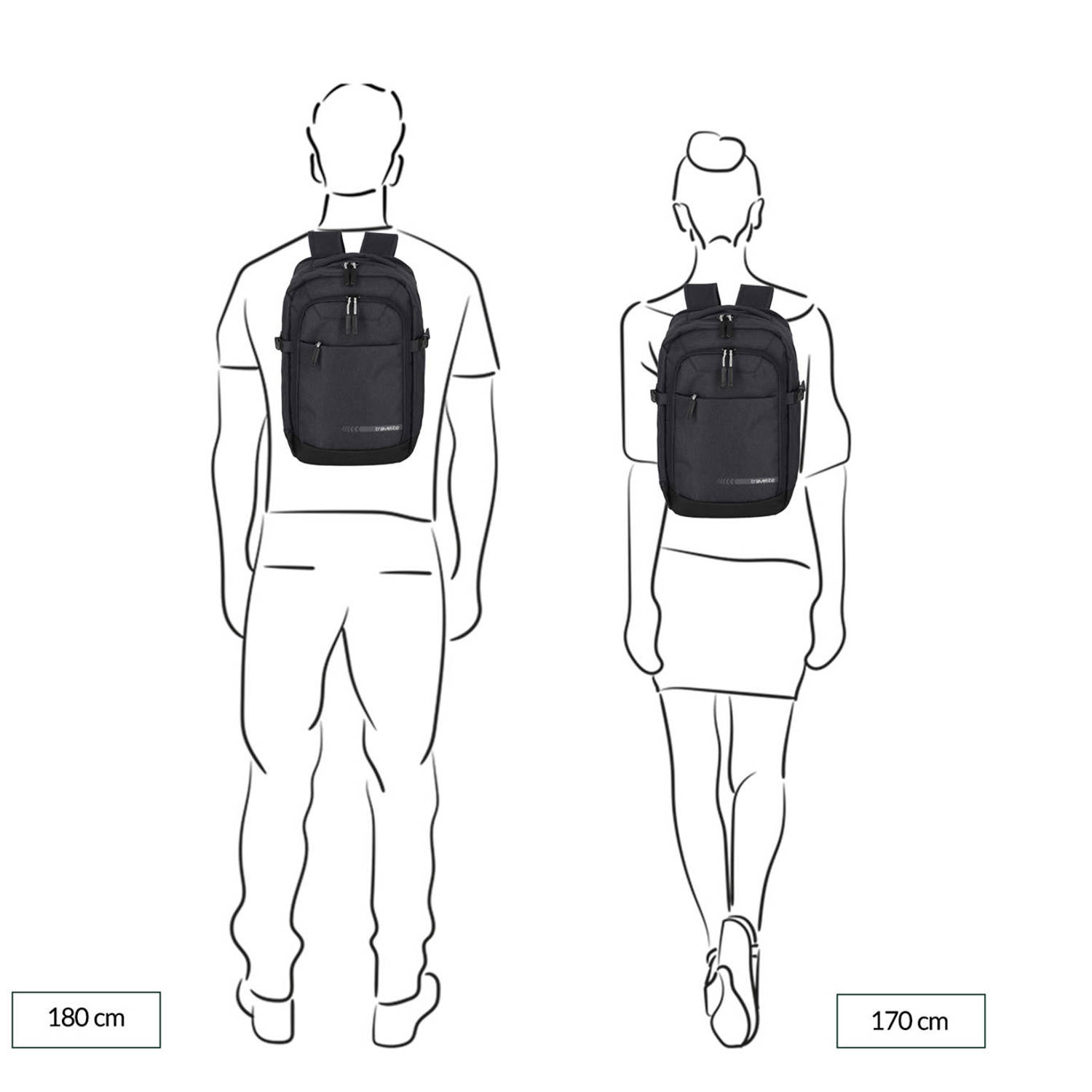 Travelite rugzak Kick Off Cabin Backpack mintgroen