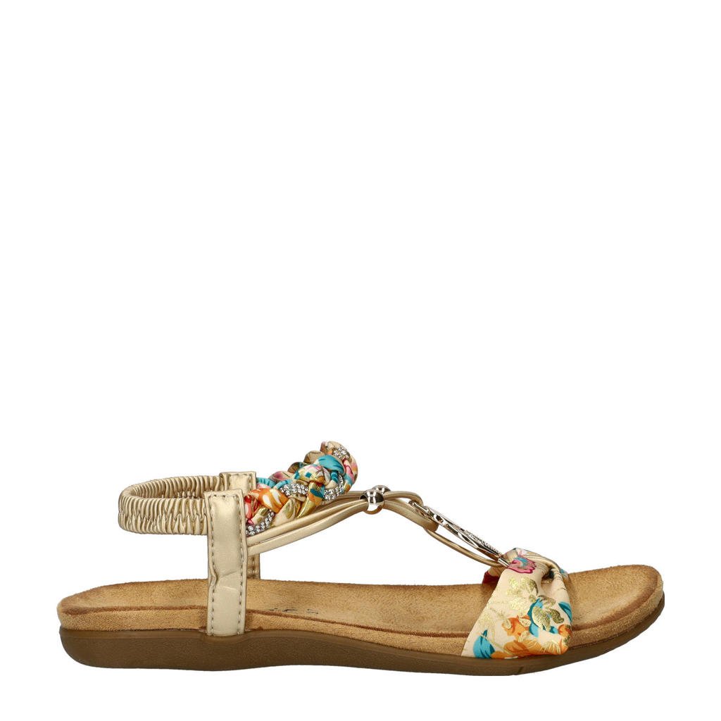 Gouden dames Dolcis sandalen van imitatieleer