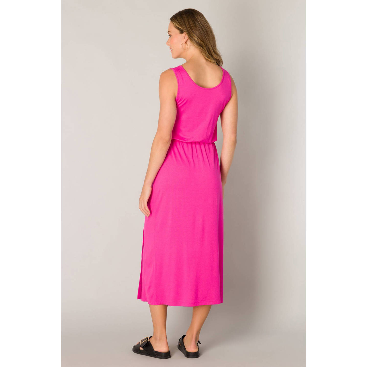 ES&SY midi jurk roze