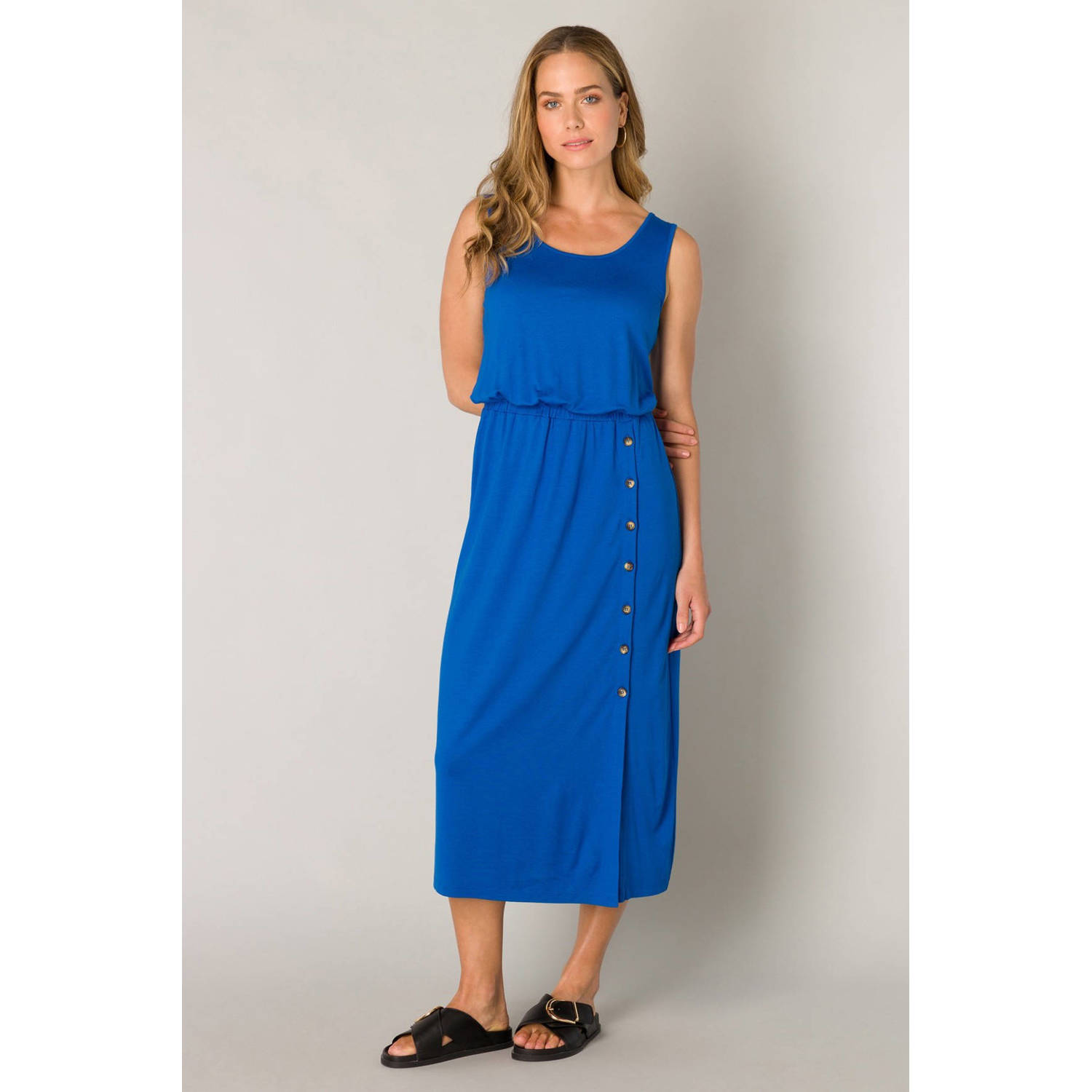 ES&SY midi jurk blauw