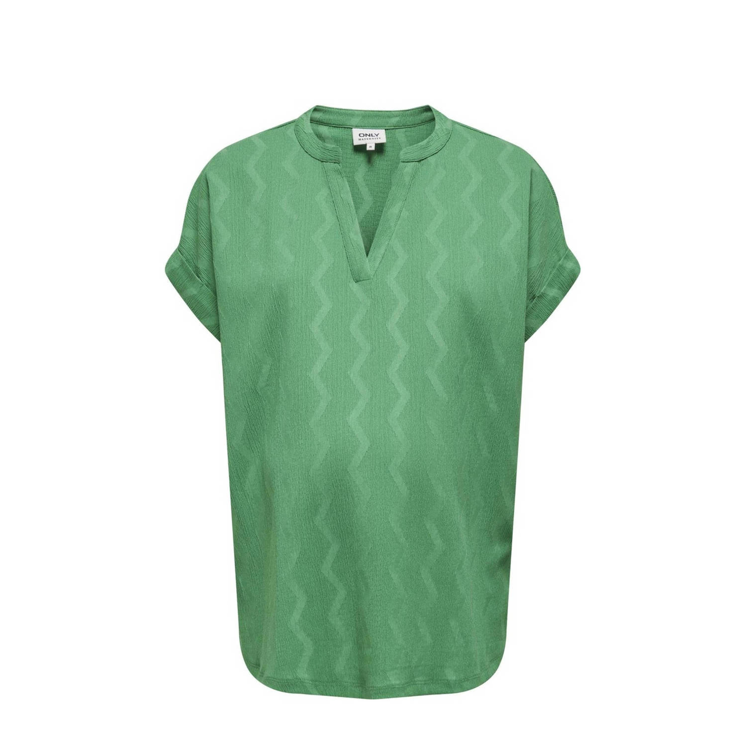 ONLY MATERNITY zwangerschapsblousetop OLMDIA frisgroen