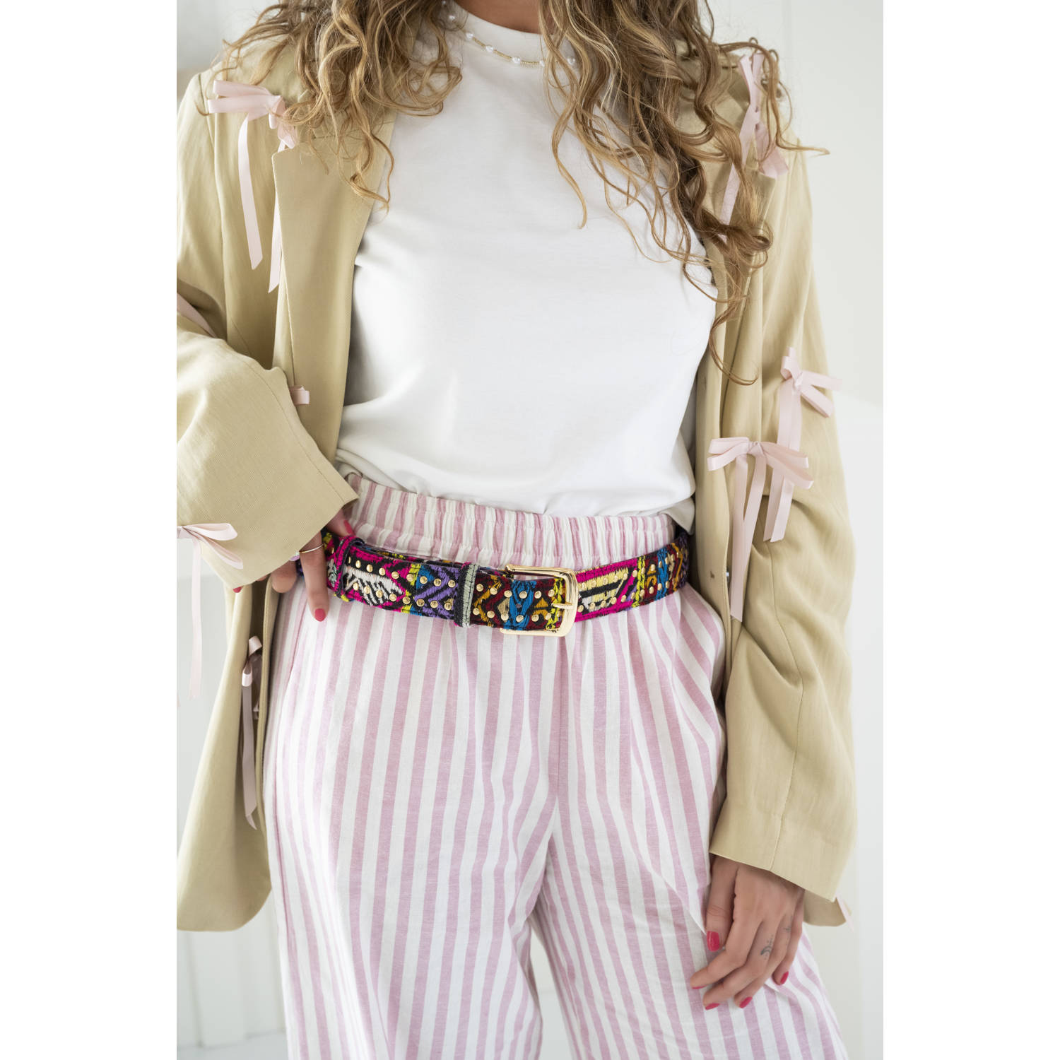 DWRS riem met studs Alexandria multi
