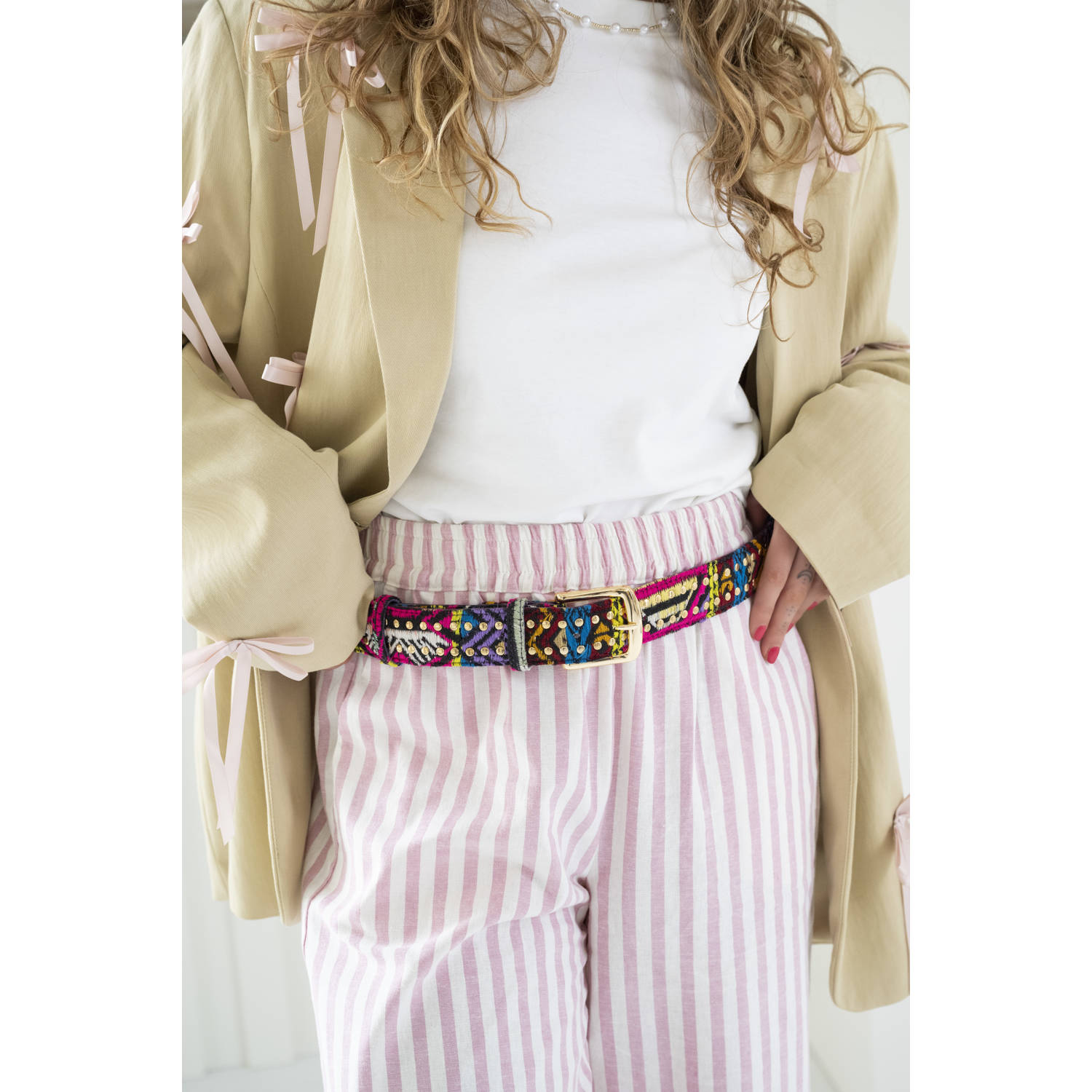 DWRS riem met studs Alexandria multi