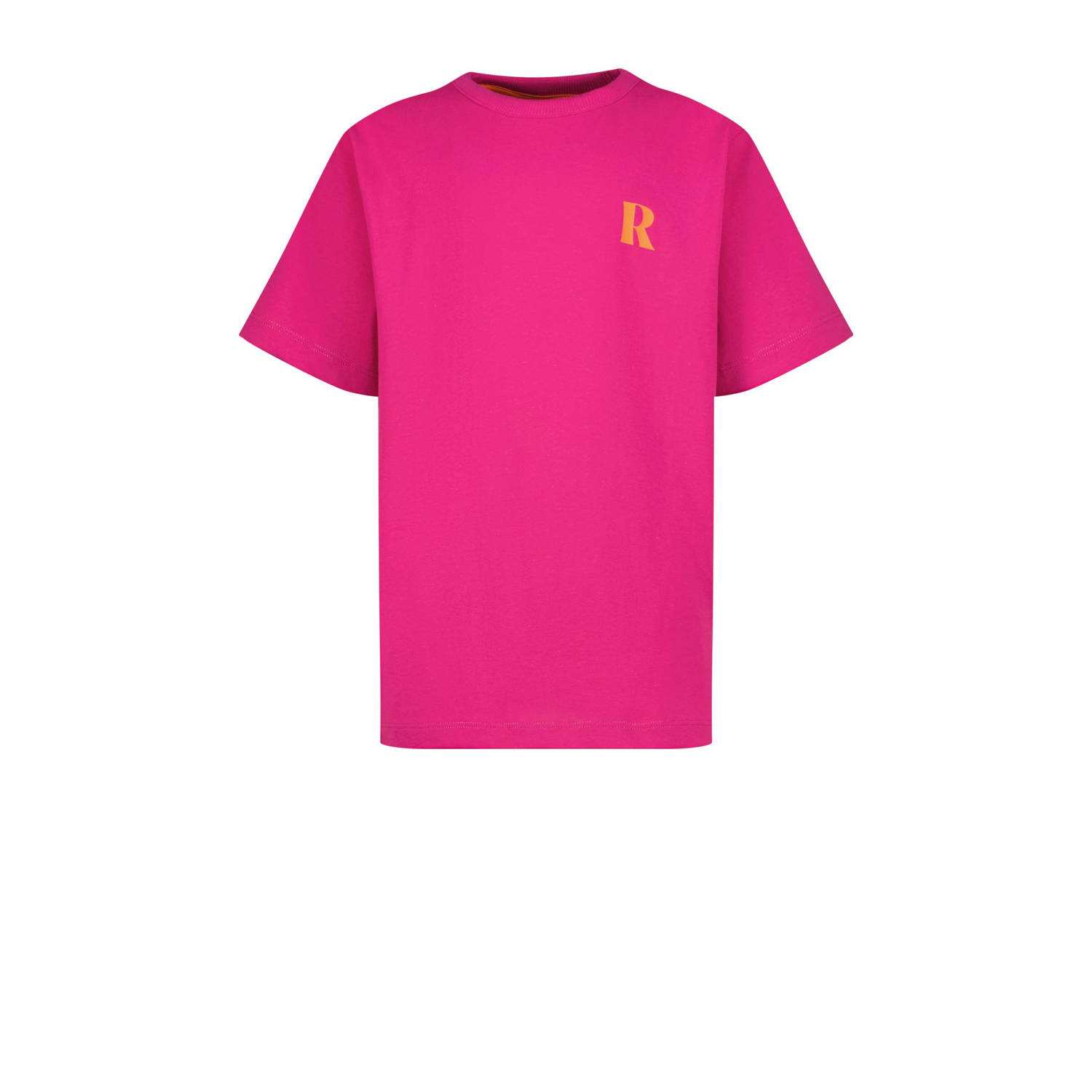 Raizzed T-shirt Safia met backprint fuchsia Roze Meisjes Katoen Ronde hals 128
