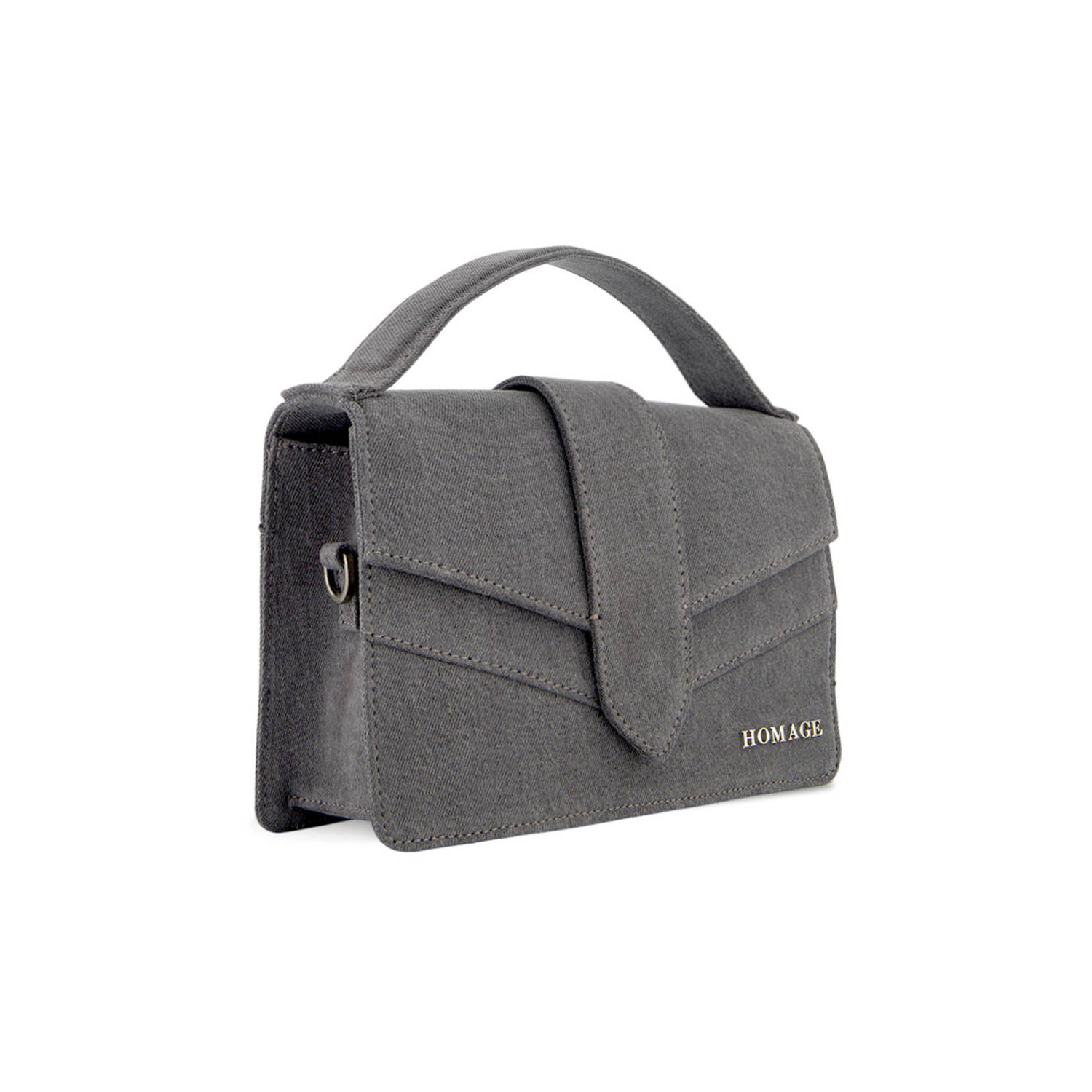 Homage to Denim crossbody tas Gigi Midi grijs