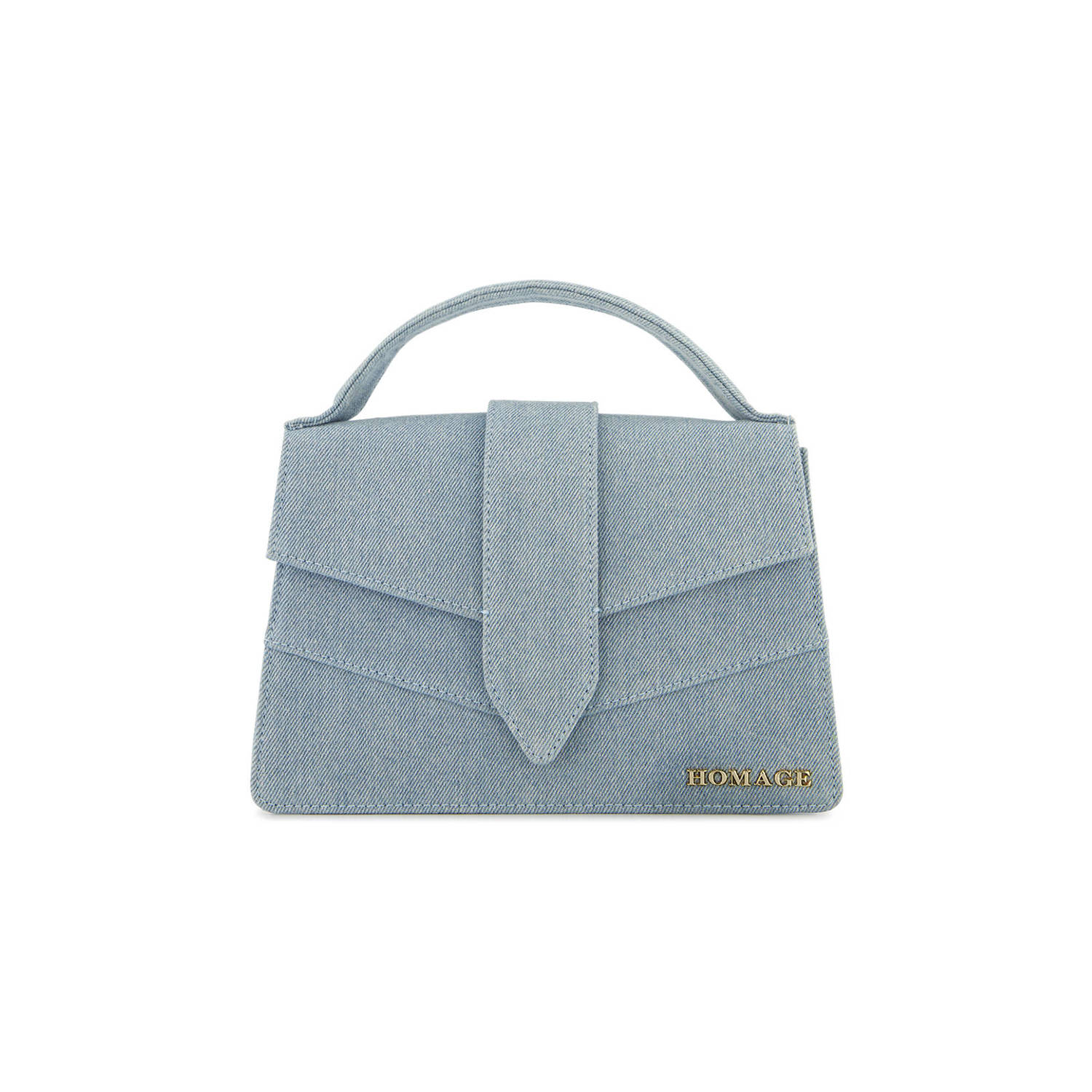 Homage to Denim crossbody tas Gigi Midi blauw