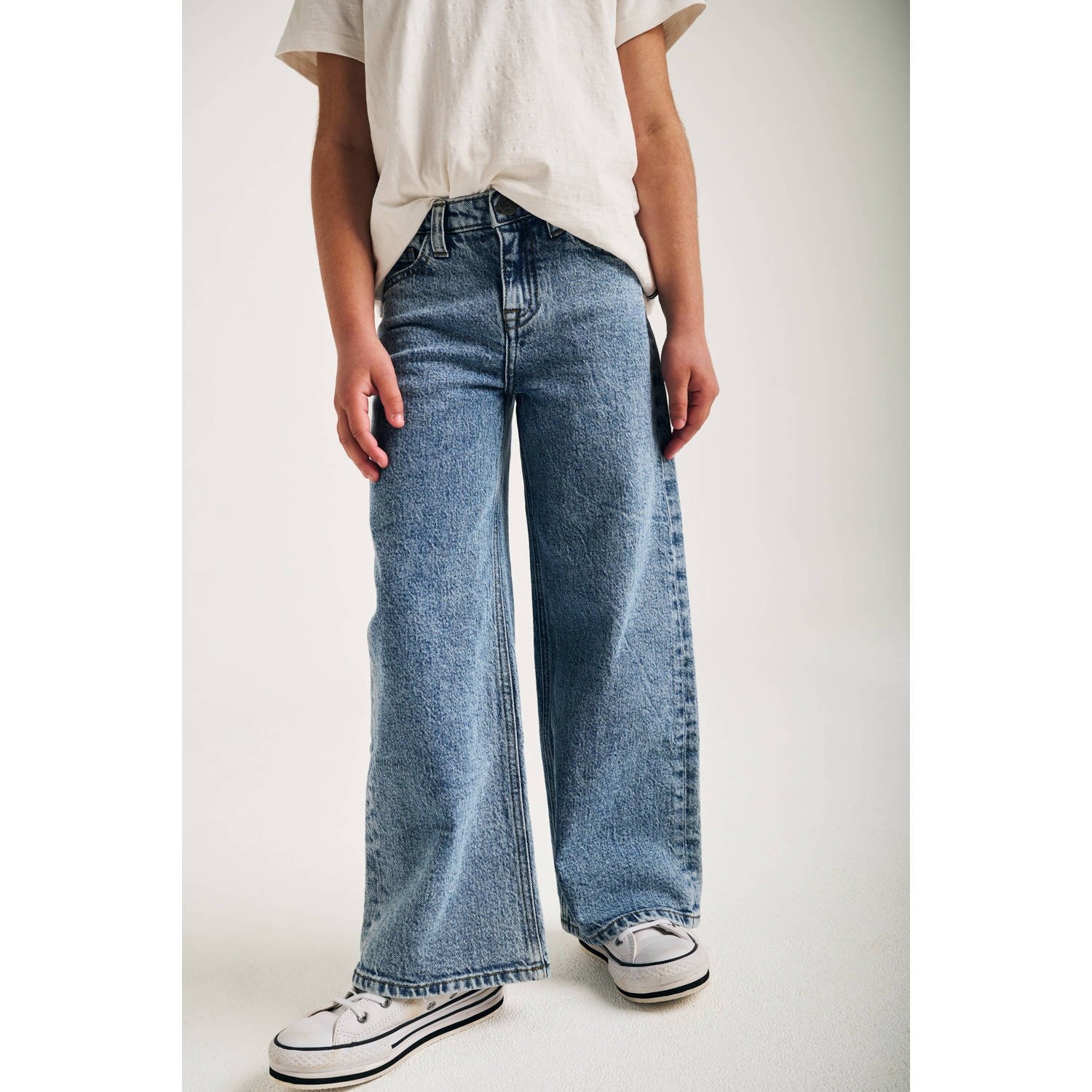 Tumble 'n Dry loose fit jeans Josephine denim light stonewash Blauw Meisjes Katoen 104
