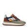 Floris van Bommel suède sneakers bruin/oranje