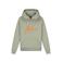 Malelions hoodie Striped Signature met printopdruk saliegroen/oranje
