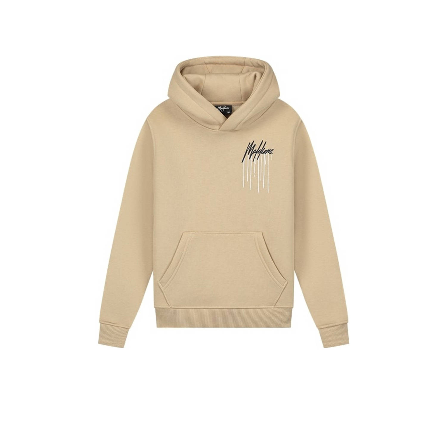 Malelions hoodie Painter met backprint zand Sweater Beige Jongens Katoen Capuchon 152