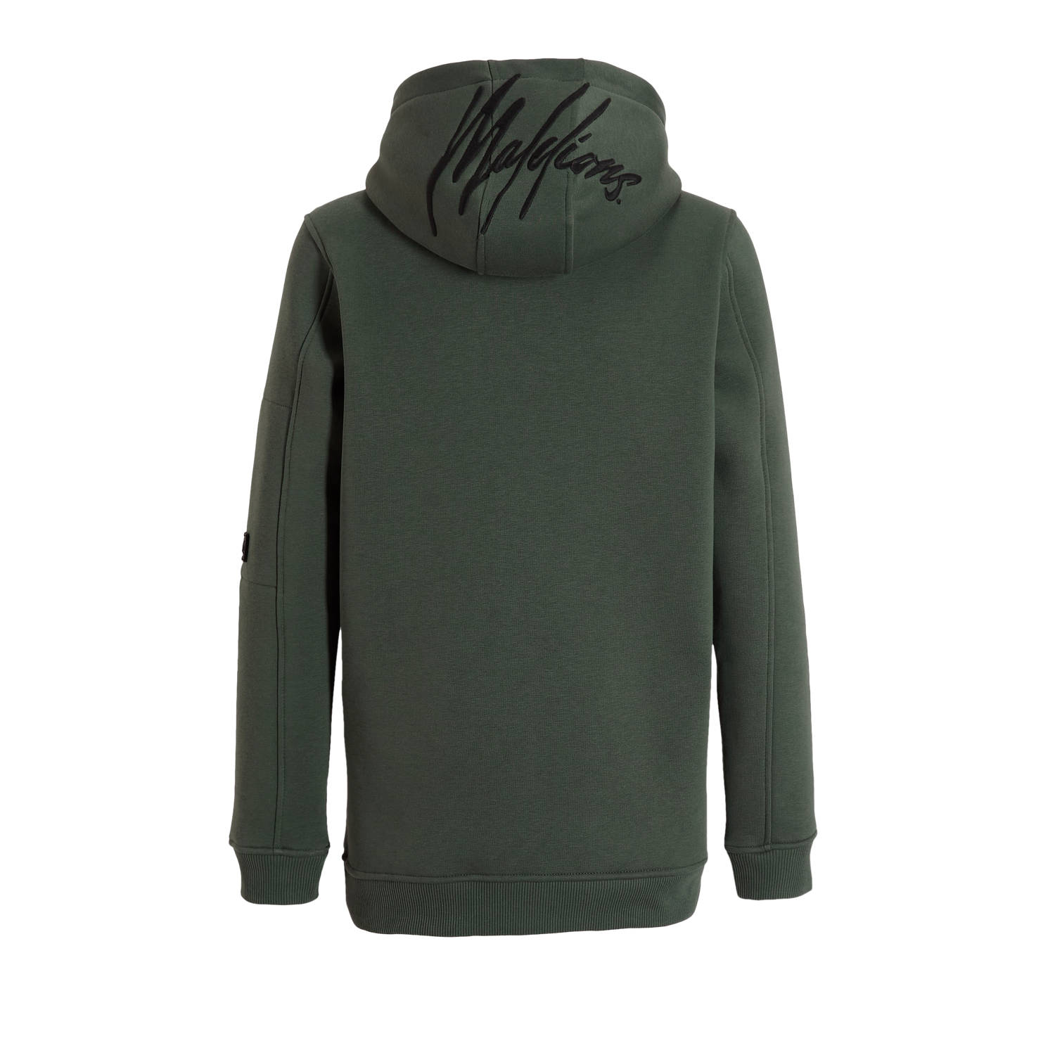 Malelions hoodie met logo donkergroen