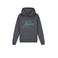 Malelions hoodie Striped Signature met printopdruk donkergrijs/grijsblauw