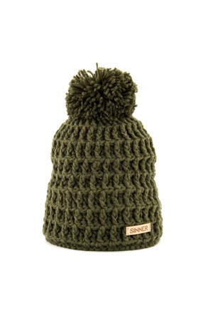 gebreide muts Nordic groen