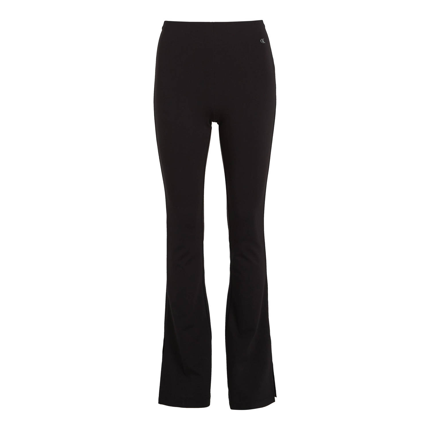 Calvin Klein Jeans Flare Leggings Lichtgewicht Ademend Materiaal Black Dames