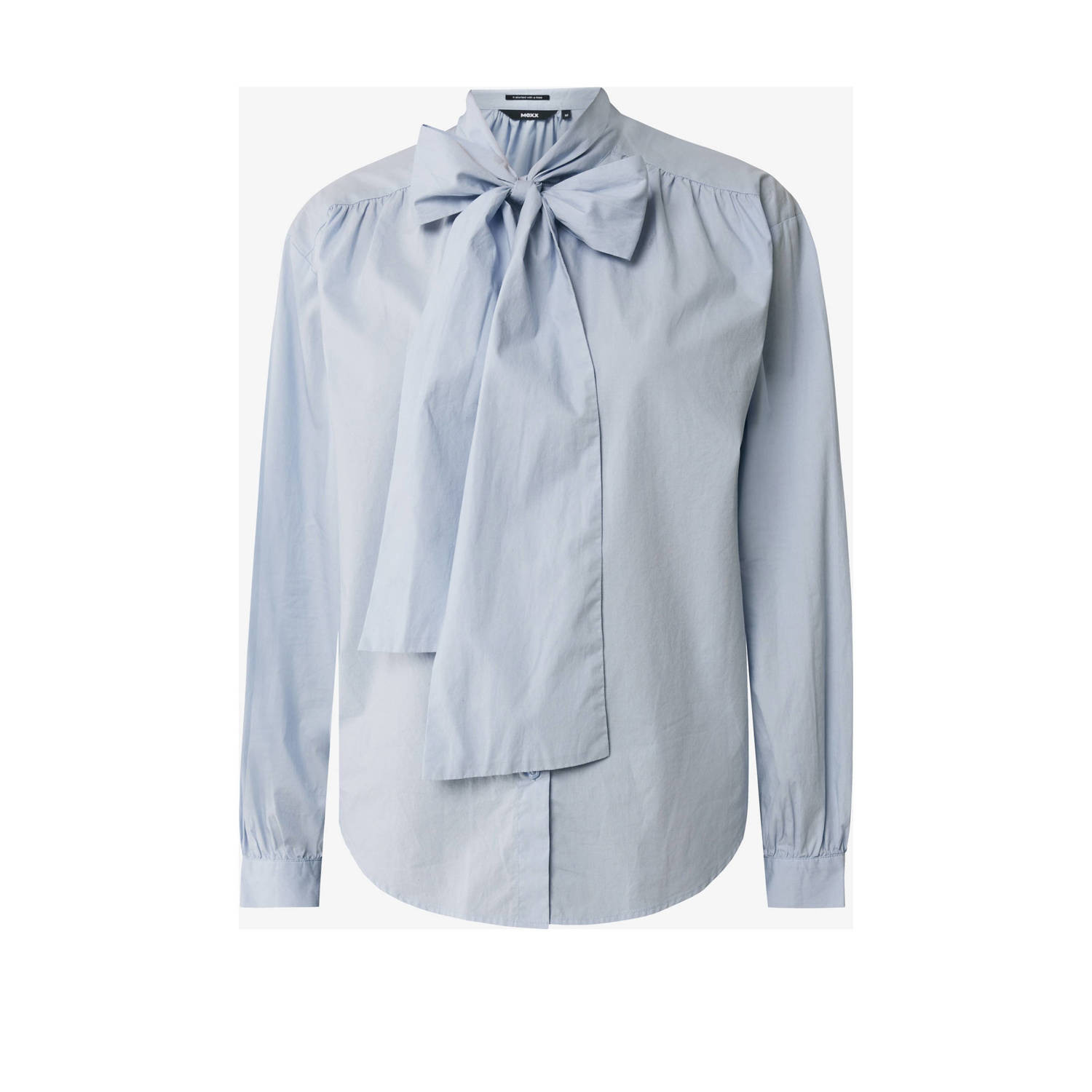 Mexx top Bow tie blouse lichtblauw