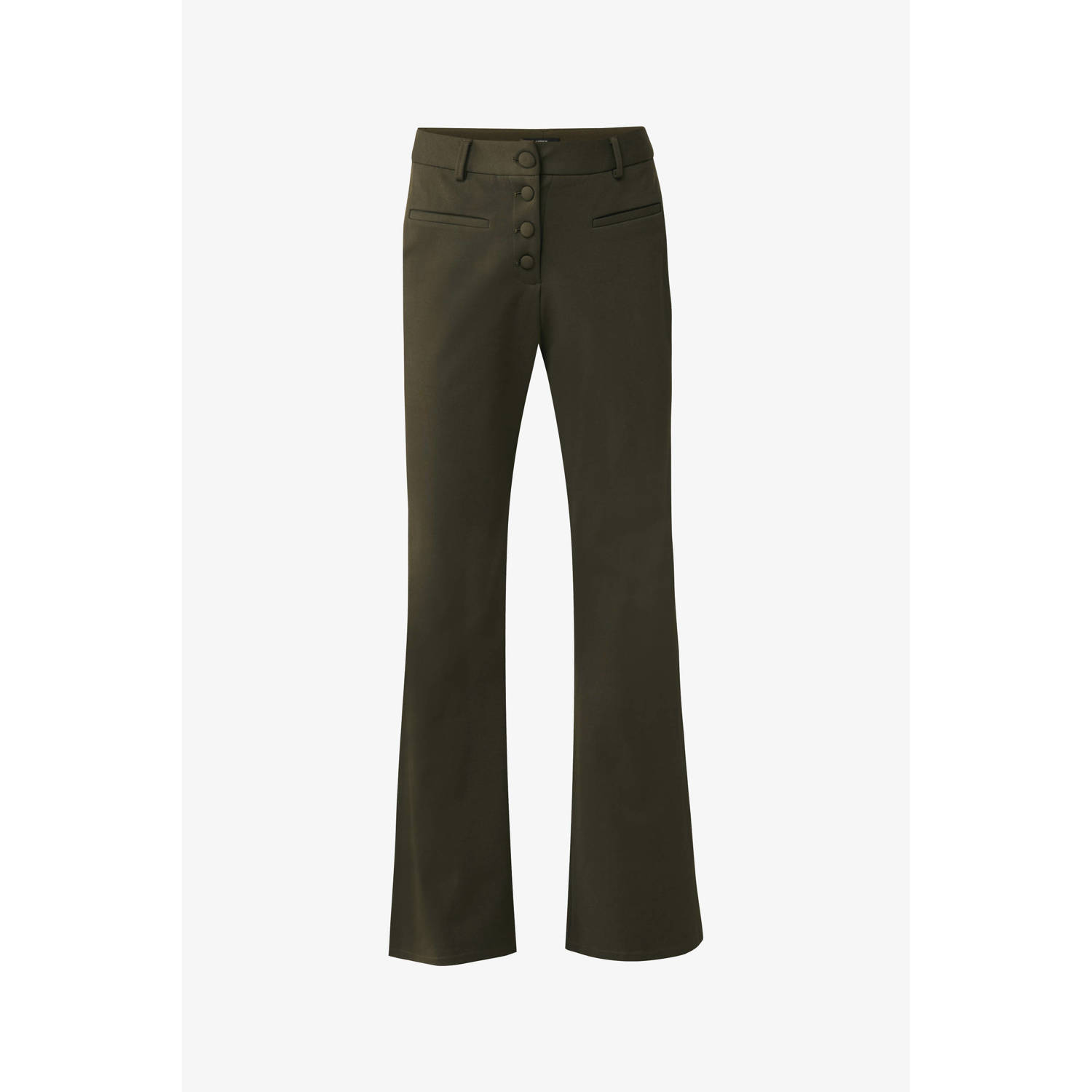 Mexx regular fit broek Pants with front pockets olijfgroen