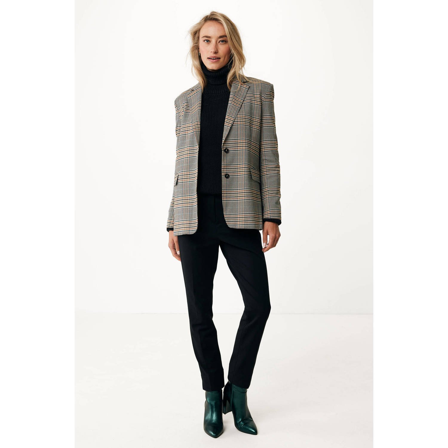 Mexx geruite oversized blazer multi