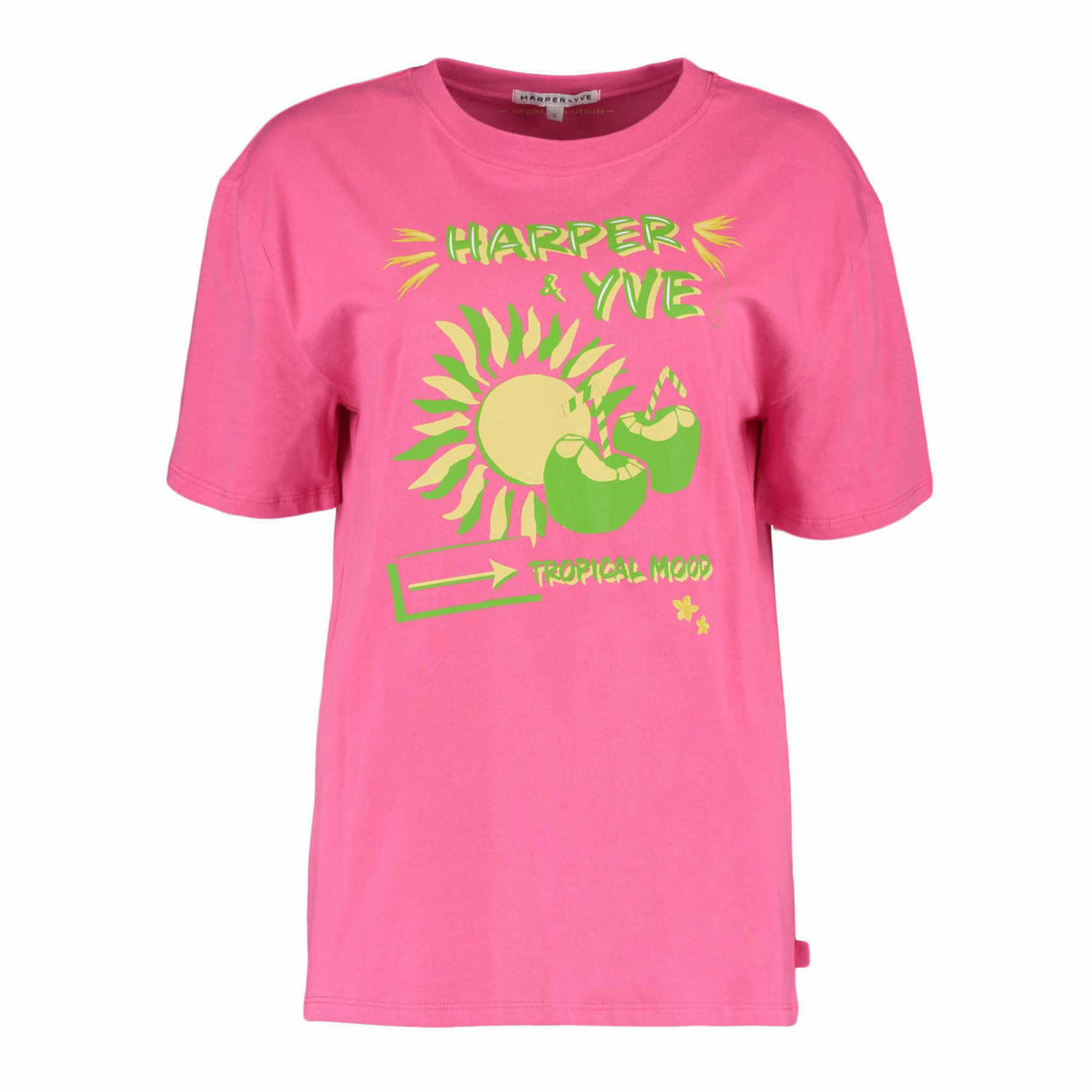 HARPER & YVE Dames Tops & T-shirts Tropical-ss Roze