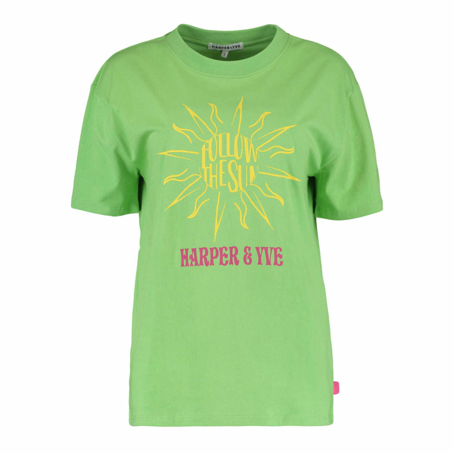 HARPER & YVE Dames Tops & T-shirts Followthesun-ss Groen