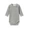 LIL' ATELIER BABY gestreepte romper NBMKAIL grijs/donkergrijs