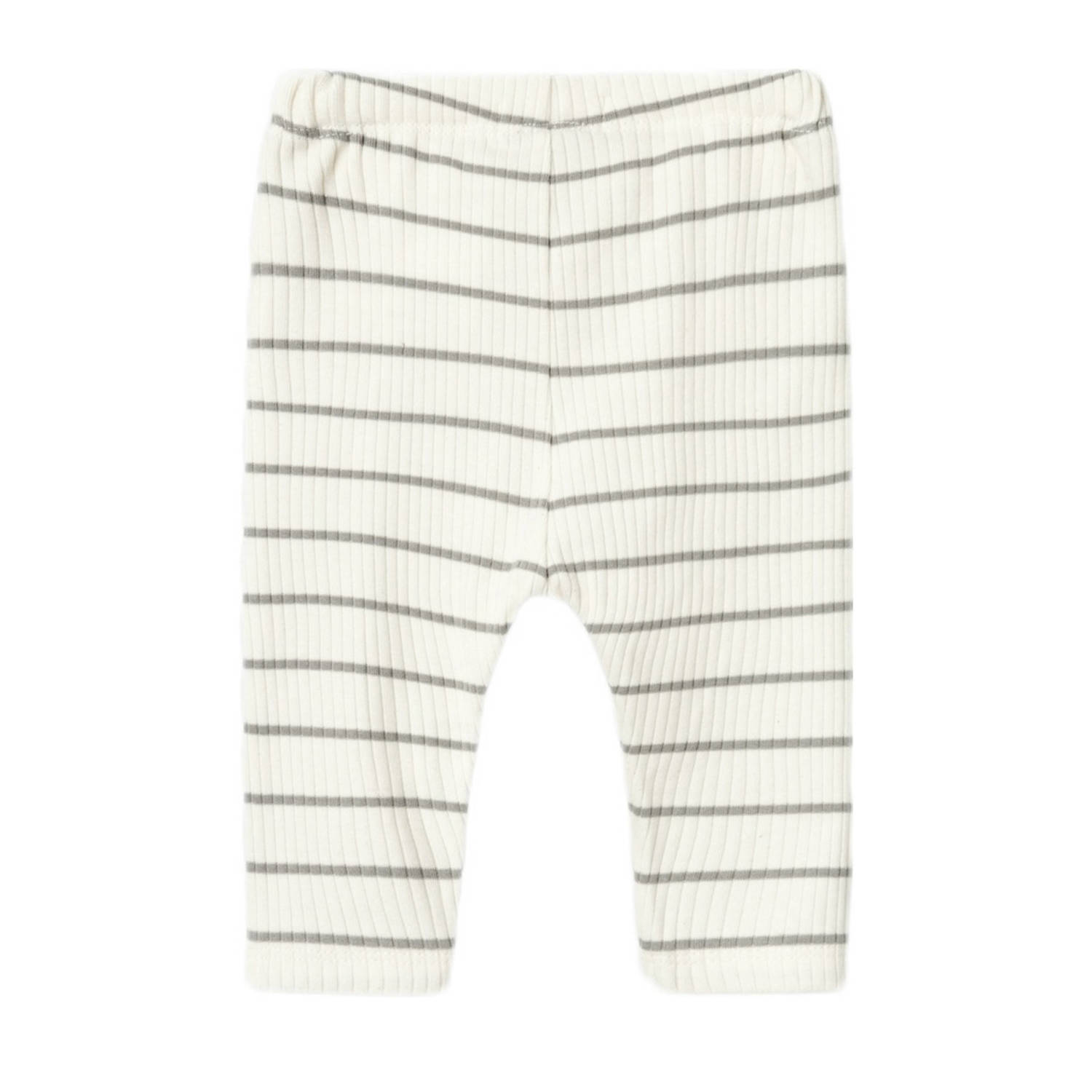 LIL' ATELIER BABY gestreepte broek NBMKAIL offwhite grijs
