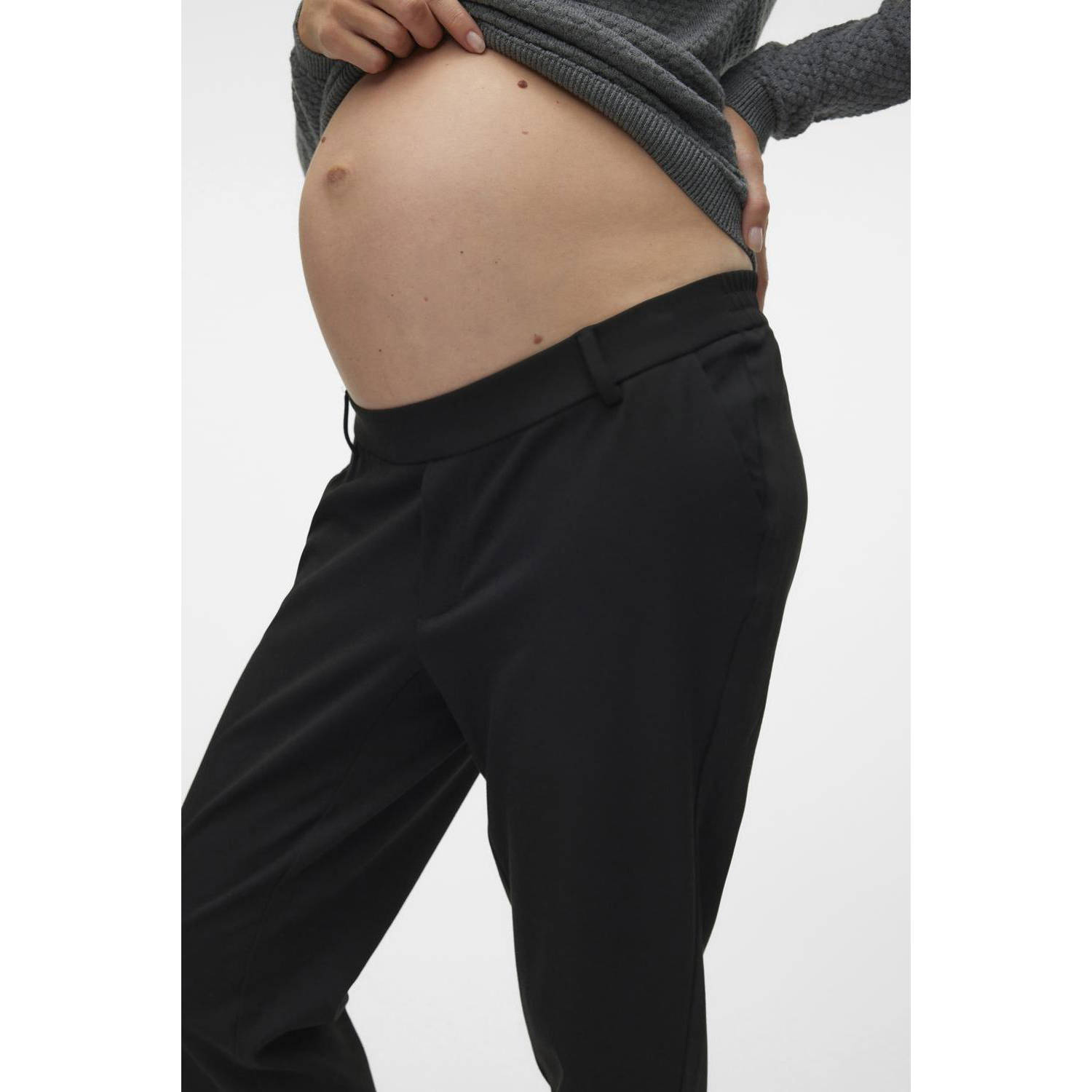 VERO MODA MATERNITY regular fit zwangerschapspantalon VMMMAYA zwart