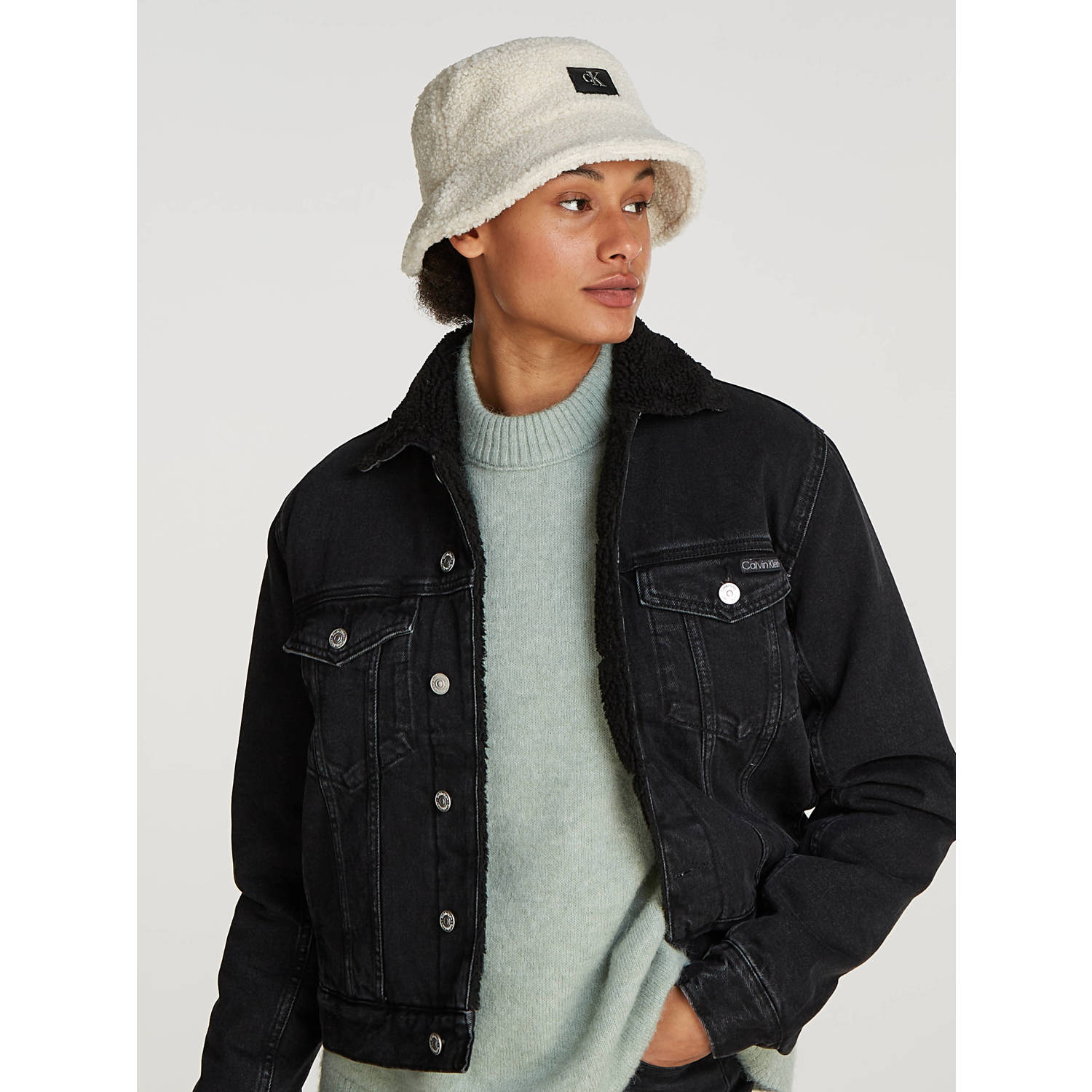 Calvin Klein Vissershoed SHERPA BUCKET HAT