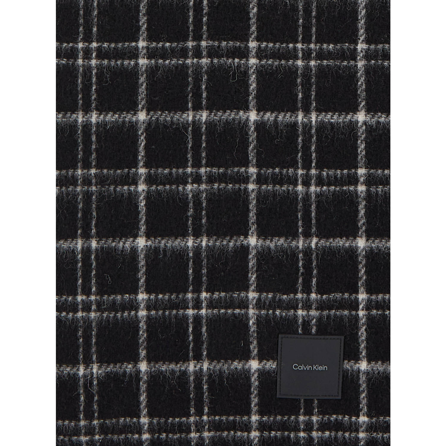 Calvin Klein geruite sjaal zwart wit
