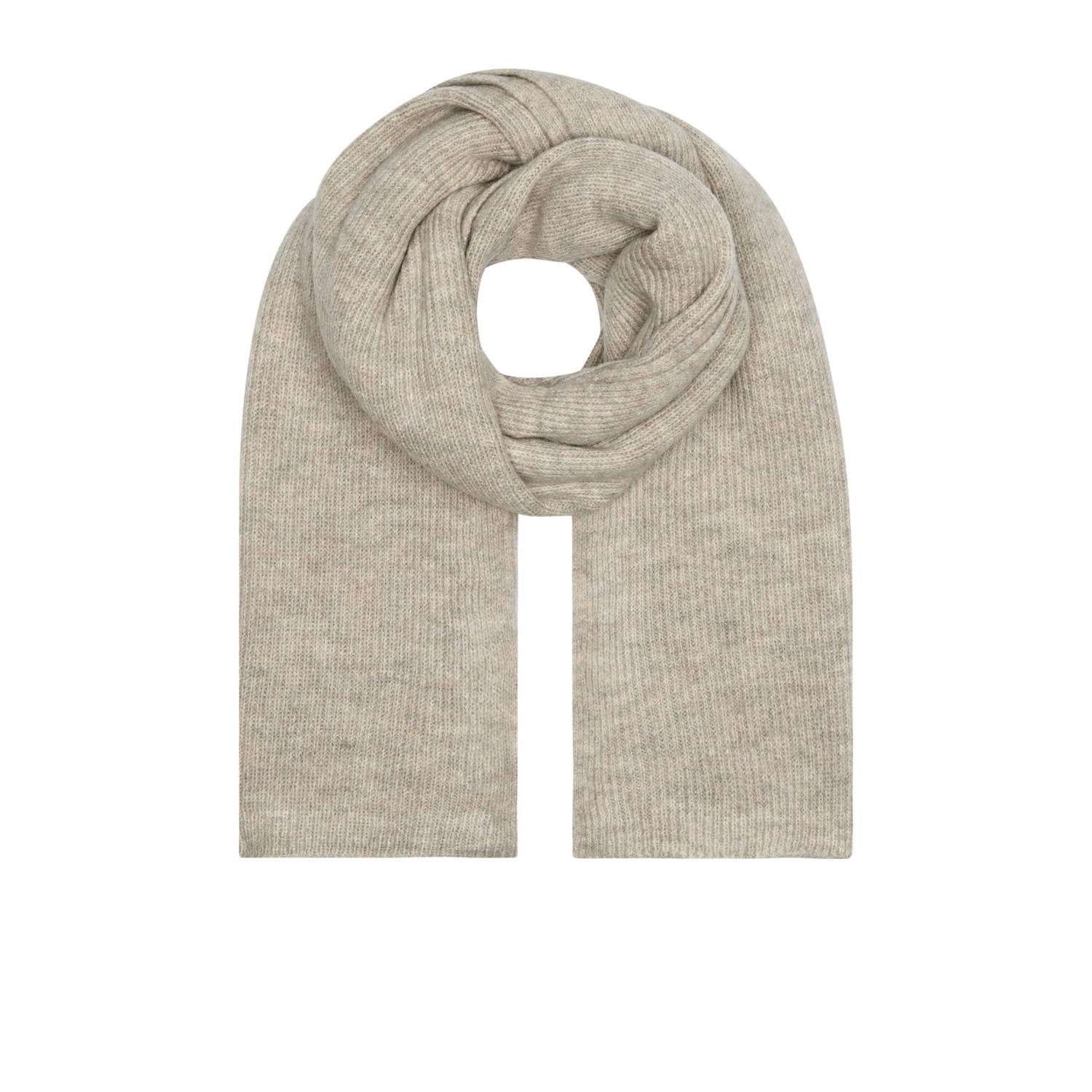 Calvin Klein Jeans Grijze Gebreide Sjaal voor Herfst Winter Gray Heren