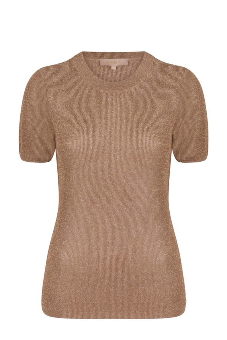 JOSH V gemêleerde ribgebreide top Rio | wehkamp