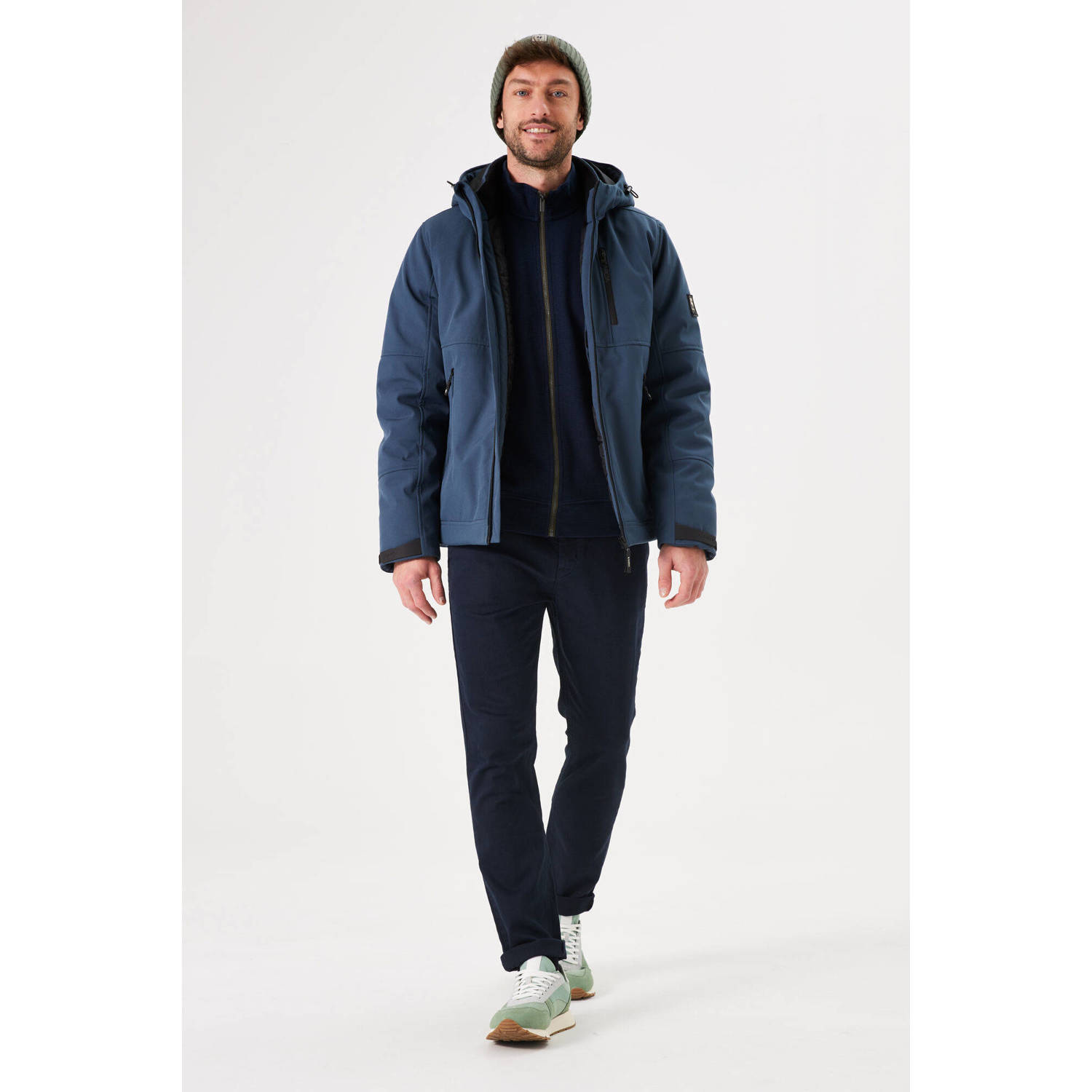 Garcia softshell jas steel blue