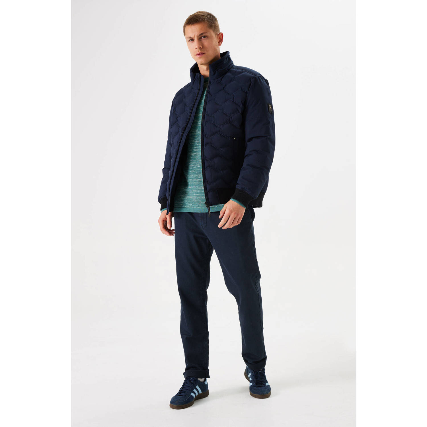 Garcia gewatteerde jas dark blue ink