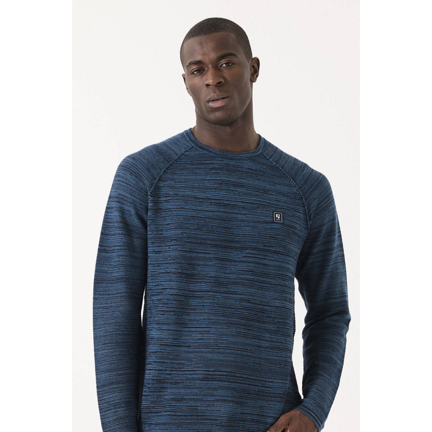 Garcia gemêleerde pullover blauw