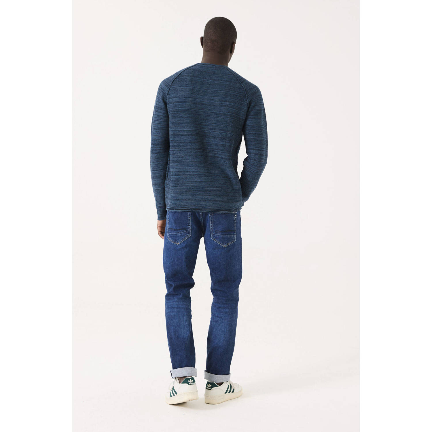 Garcia gemêleerde pullover blauw