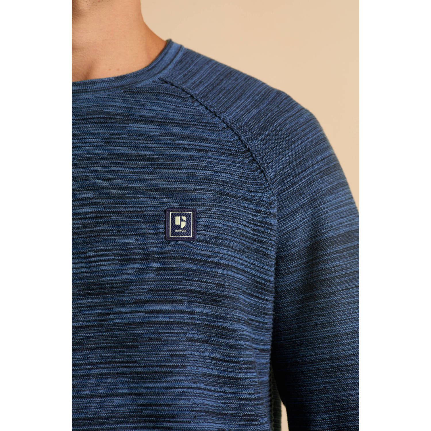 Garcia gemêleerde pullover blauw