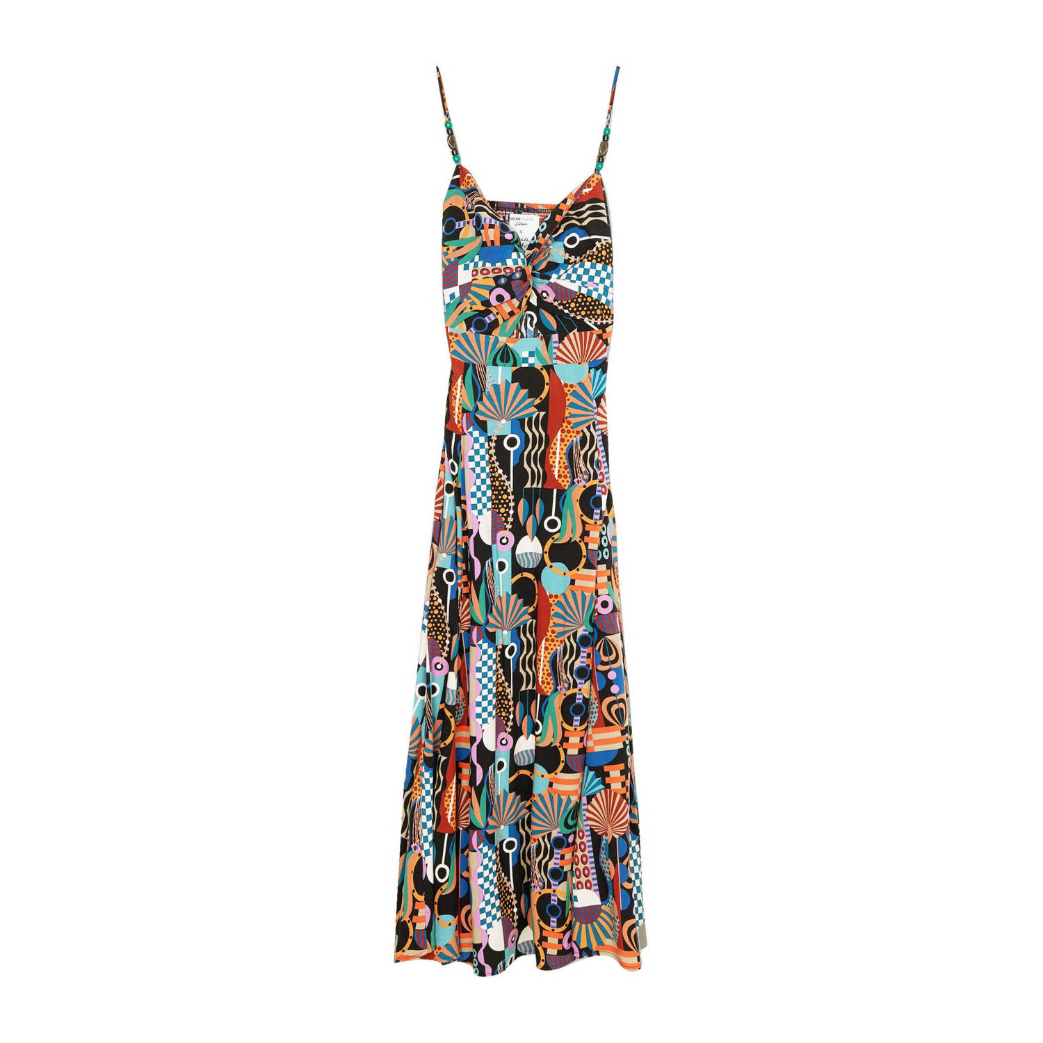 Cache jurk met all over print multi