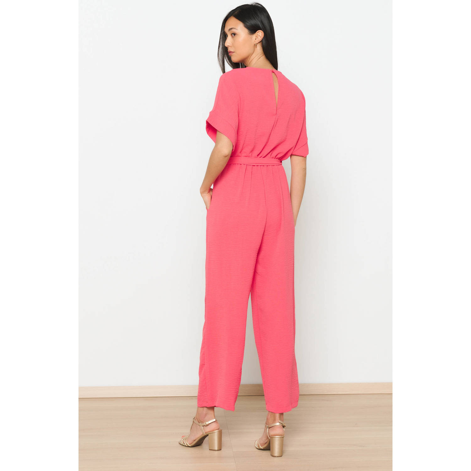 LOLALIZA jumpsuit koraalrood