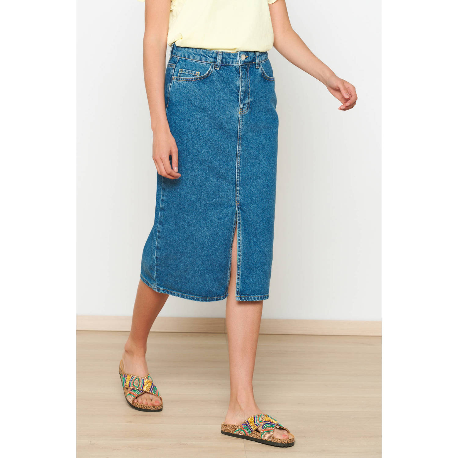 LOLALIZA spijkerrok medium blue denim