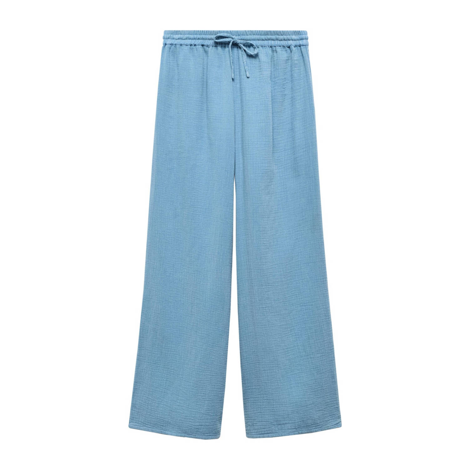 Mango Kids broek lichtblauw Meisjes Katoen Effen 152(XXS)