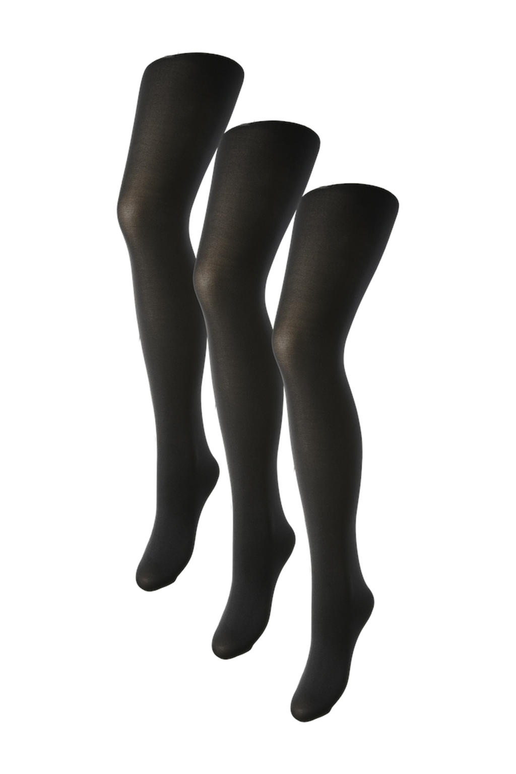 PIECES panty NIKOLINE 40 denier - zwart (set van 3)