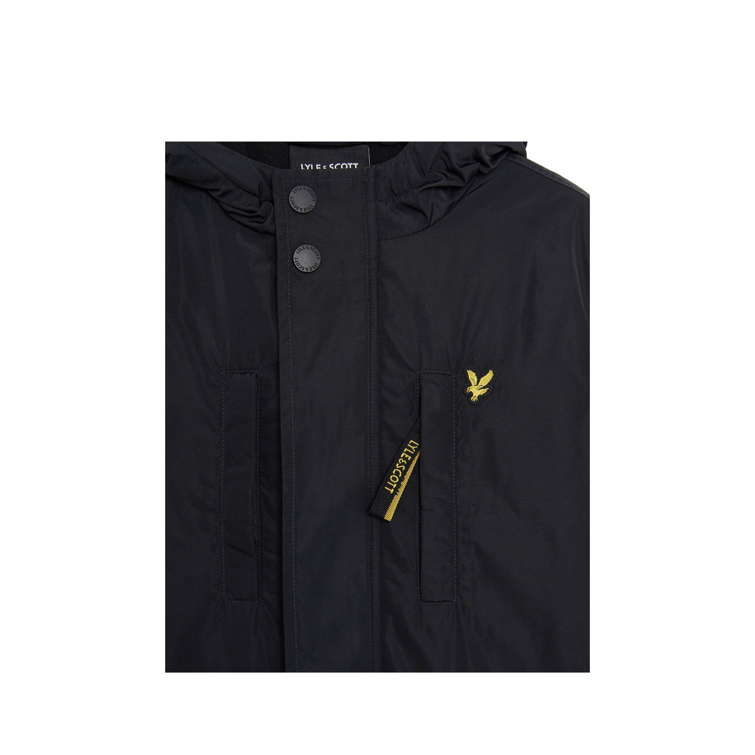 Lyle & Scott winterjas zwart