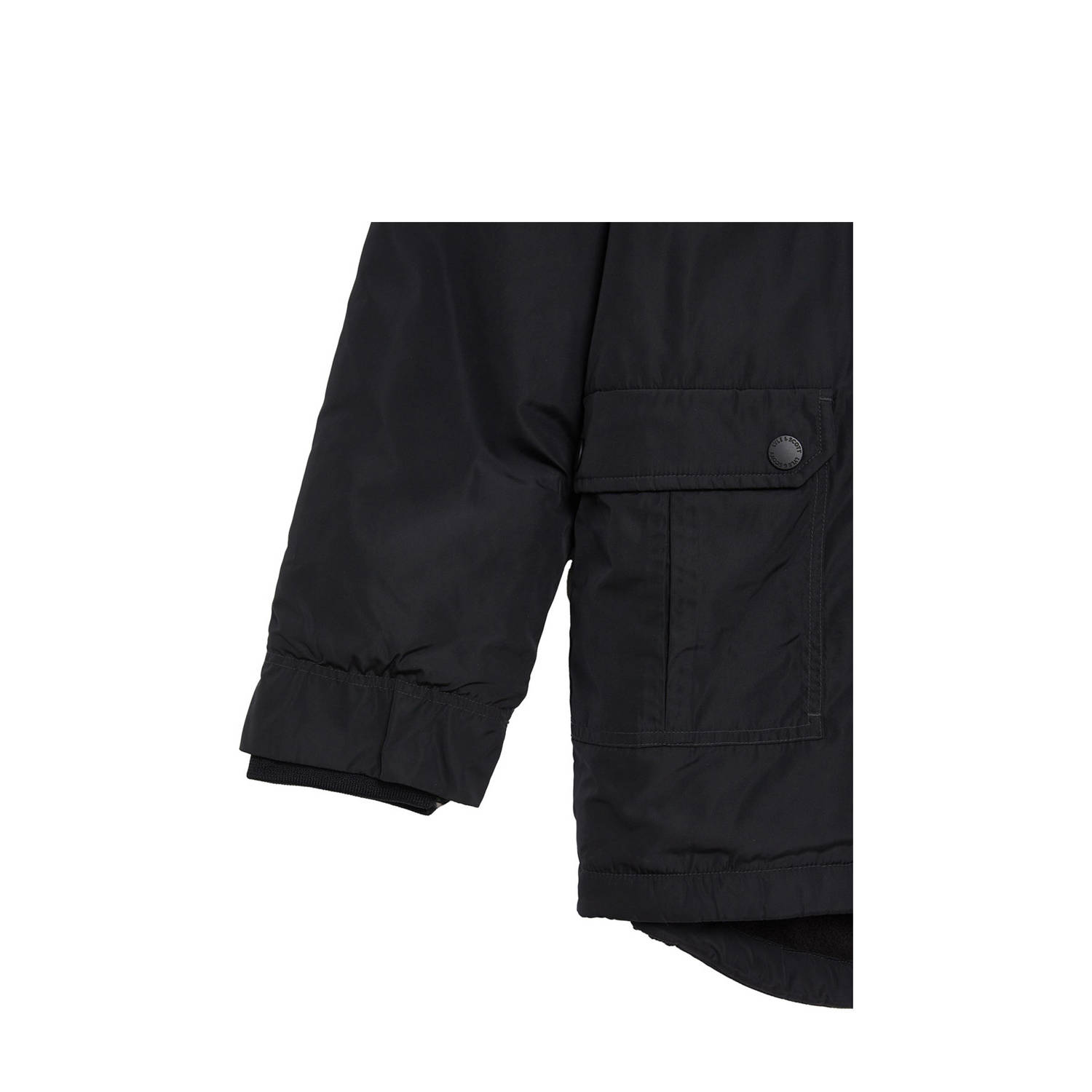 Lyle & Scott winterjas zwart