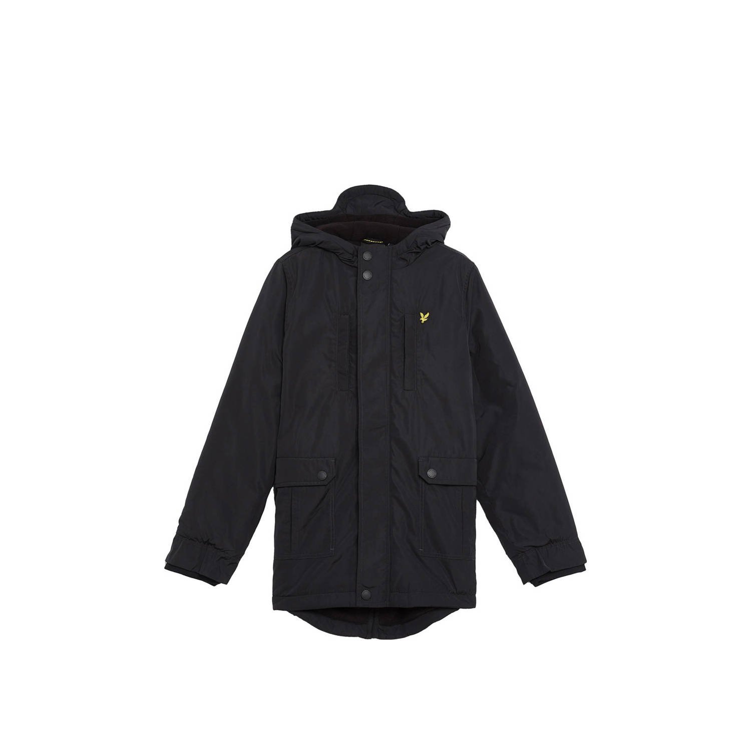 LYLE & SCOTT Jassen Fleece Lined Padded Coat Zwart