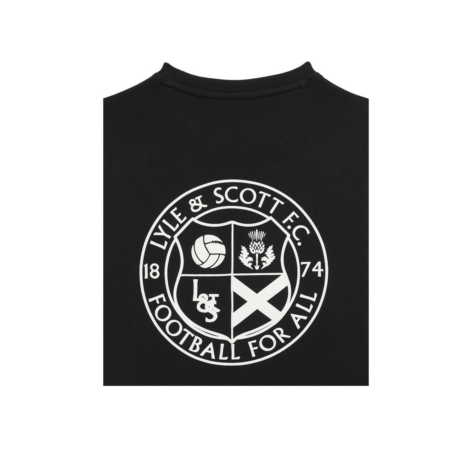 Lyle & Scott sweater met printopdruk zwart