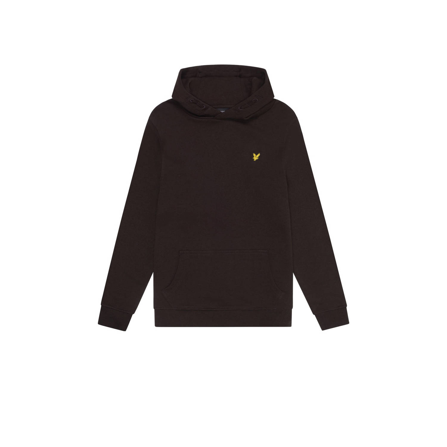 Lyle & Scott sweater Bruin Jongens Katoen Capuchon Effen 134 140